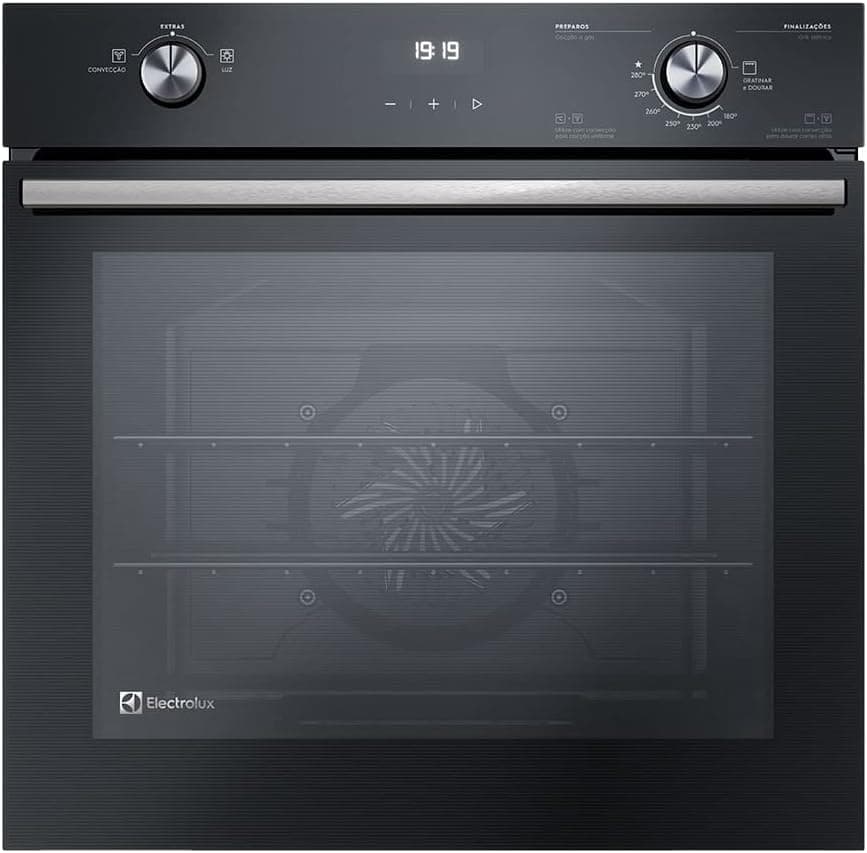 Forno Electrolux Oe8eh - Forno Electrolux Oe8eh-220 V-preto - Preto