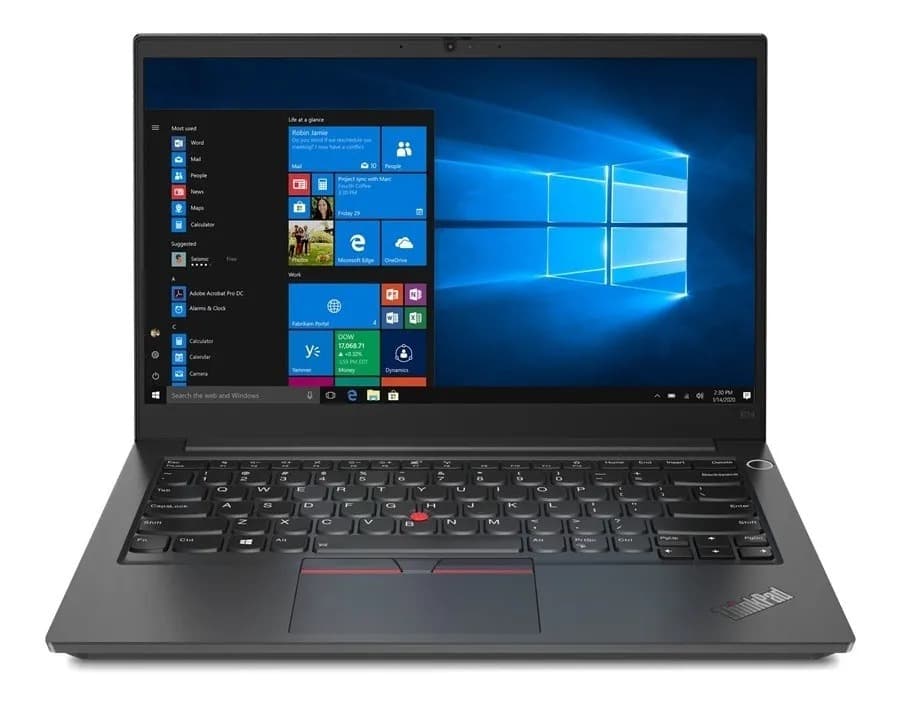 Notebook Thinkpad  E14 Gen1 Core I5 Gen10 Ssd 500gb Ram 16g Windows 10 Pro - Preto